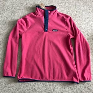 Patagonia womens micro d snap-t pullover fleece size large. NWT